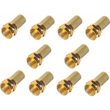 Ata Elektronik RG6 Gold F Konnektör 10 Adet Kolay Kurulum ve Yüksek Performans Özellikli