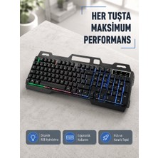 Str Store Rgb Aydınlatmalı Klavye Mouse Seti – USB Bağlantılı, Türkçe Q, Ayarlanabilir Dpı, Ergonomik Yapı