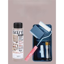 Die Grup Rich Mocha Selfy Decor 500 cc (750 Gr) Kendinden Vernikli Akrilik Dolap Boyama Seti Zımpara
