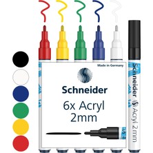 Esranın Dünyası Schneıder 310 Akrilik Marker 2mm SET/1-120195 6 Lı