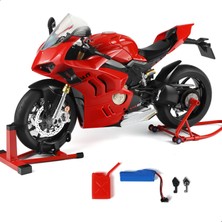 Die Grup Risopen 1:6 Ducati Panigale V4 Sp2 Için Motosiklet Modeli Metal Döküm Motosiklet Modeli Moto Klasik Koleksiyon Yetişkinler Için (Kırmızı)