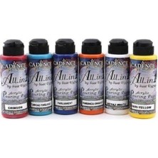 Die Grup Cadence All-In1 Hazır Akrilik Pouring Boya Seti 6'lı 120ML - Turuncu Çok Renkli Tek Ebat