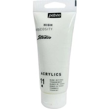 Die Grup Pebeo Studio Akrilik Boya, 100 Ml, Titanium White, Yüksek Viskozite