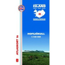 Esranın Dünyası Island Atlaskort 16 Hofsjokull 1:100.000