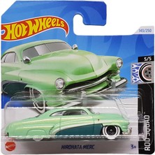 Die Grup Hot Wheels - Hirohata Merc - Rod Squad 5/5 - HRY69 - Short Card - Ford - Açık Yeşil Metalik - Mattel 2024 - 1:64