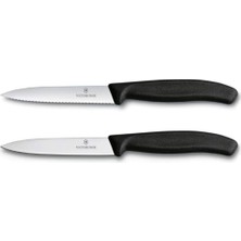 Die Grup Victorinox 6.7793.2 Swiss Classic 2li 10CM Soyma Bıçağı Set, Siyah
