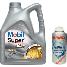 Die Grup Mobil Super 3000 X1 5W40 Motor Yağı 4 L + 03047 Interwax Klima Temizleyici