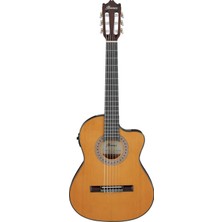 Die Grup Ibanez GA5TCE3Q Ga Series Am - Amber High Gloss 3/4 Elektro Klasik Gitar