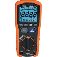 Die Grup Klein Tools ET600 Multimetre, Megohmmetre Izolasyon Test Cihazı, 4000 Ohm Direnç, 125V/250V/500V/1000V, Otomatik Aralık Ayarlı Trms Multimetre