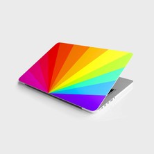 Die Grup Laptop Sticker Bilgisayar Notebook Pc Kaplama Etiketi Rainbow Colors