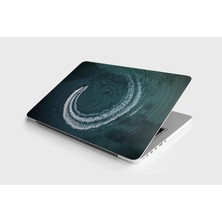 Die Grup Laptop Sticker Notebook Pc Kaplama Etiketi Dalga