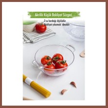 Bezos Akrilik Şeffaf Mini Pirinç Süzgeçi & Bakliyat Süzgeçi (3 Su Bardağı Ölçülü) Dry
