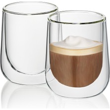 Die Grup Kela Fontana Çift Cidarlı Cappucino Bardağı 2'li 180 ml