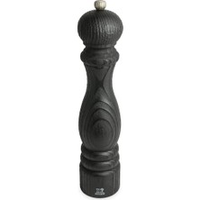 Die Grup Peugeot - Paris Nature Black Tuz Değirmeni 30 cm + Tuz - Klasik Öğütme Derecesi Ayarı - Pefc Damgalı Geri Dönüştürülmüş Ahşaptan - Siyah