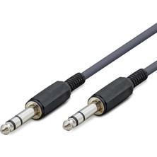 Die Grup Hadron HDX1033 6.5mm (M) To 6.5mm (M) Kablo Enstruman Gitar 1.5m Siyah
