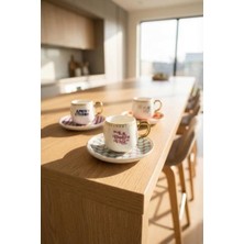 Die Grup Acar KAI-09651 Vita/ciao/eterno 6 Kişilik Kahve Fincanı Takımı 90 ml