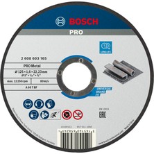 Die Grup Bosch Professional Accessories Bosch - 125*1, 6 mm Standard Seri Düz Metal Kesme Diski (Taş), Gri, 1 Adet