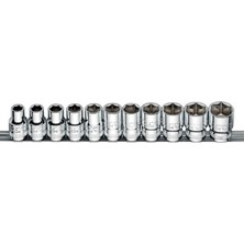 Die Grup Ceta Form 10-22 mm 1/2'' Raylı Lokma Takımı 11 Parça C22-RH11