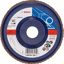 Die Grup Bosch Professional Yelpaze Taşlama Diski (Açılı Taşlama Makinesi Için Farklı Malzemeler, Düz Tasarım, Ø 125 Mm, Granülasyon 60)