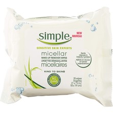Die Grup Simple Yüz Mendili Micellar, 25 Adet (6'lı Paket)