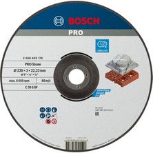 Die Grup Bosch Ayırma Diski Zuendkabel Standart For Stone C 30 S Bf 22,23 mm 3,0 Mm, Gri, 2608603176