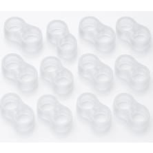 Die Grup Ideal Baby Şeffaf Kapı Kolu Tamponu – Pvc Darbe Emici Kapı Koruyucu, Duvar Çarpma Önleyici, Sessiz Kapatma, Kolay Montaj (Standart, Adet, 12)