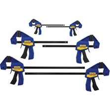 Die Grup Irwın Quick-Grip Bar Kelepçesi, Tek Kullanımlı, Mini, 6'lı Paket (1964749), Mavi