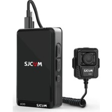 Die Grup Sjcam A30 64GB 135° Vücut Kamerası 16X Dijital Zoom Tak-Çıkar Dahili Hafıza Güvenlik Polis Ekipmanı IP64 Fullhd Video 4” Dokunmatik Ekran 5800MAH Ultra Geniş Batarya 12MP Siyah
