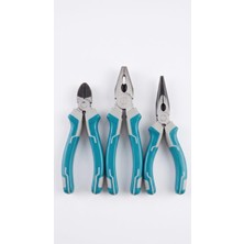 Die Grup Ergonomik Izole Saplı 3'lü Pense Takımı - Pense 175 Mm/yan Keski 160 Mm/kargaburun 160 mm