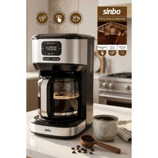 Sinbo SCM-9042 Otomatik Zaman Ayarlı Xl 14 Fincan Filtre Kahve Makinesi Dijital Göstergeli