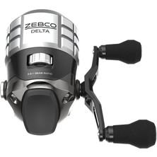 Zebco Delta Spincast Olta Makarası, Boyut 30 Makara, Değiştirilebilir Sağ Veya Sol El Alma, Çift Seramik Toplama Iğneleri, 4,5 kg Zebco Olta Ipi ile Önceden Sarılmış, Örgüye Hazır, Soğuk Gri