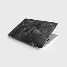 Die Grup Laptop Sticker Bilgisayar Notebook Pc Kaplama Etiketi Siyah Çizim