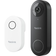 Esranın Dünyası Reolınk Kablolu Görüntülü Kapı Zili Wifi, 5mp Hd Kapı Zili Kamera, 2.4ghz/5ghz Wifi Güvenlik Kamera Sistemi, Insan Algılama, Bulut/microsd Kart Depolama, Ön Kapı Kamerası, Zil Dahil