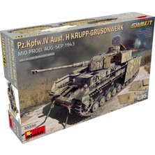 Die Grup Miniart 35330 1:35 Pz. Kpfw. Iv Ausf H Krupp - Grusonwerk Mid. Prod. Ağustos-Eylül 1943 Interior Kit