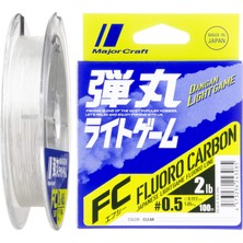 Esranın Dünyası Major Craft Dangan Light Game Fluoro Carbon Misina DLG-F-0.5/0.117MM/2LB/1.05KG/100MT