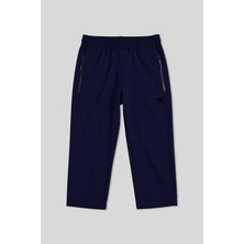 Esranın Dünyası Indigo Bağcıklı Standart Kalıp Fermuar Cepli Aktif Spor Erkek Kapri - 83096