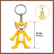 Bezos Sevimli Sarı Kedi Figürlü Anahtarlık 6 cm Dry
