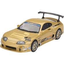 Die Grup サンリッチ(Sunrich) Mini Gt 1/64 Toyota Supra (A80) GT-300 Çok Gizli Altın (Sağ Saplı) Bitmiş Ürün MGT00961-BL