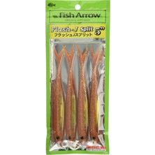 Die Grup Fish Arrow Flash-J Split Sw 5" (4 Adet/paket) #119 Glow Orange/gold Olta