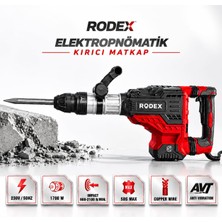 Die Grup RDX2770 Elektropnömatik Kırıcı Matkap 1700W Sds Max 45J Darbe Gücü Beton Delme ve Kırma Makinesi