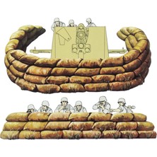 Die Grup Tamiya 1/35 Sand Bag Plastik Kum Torbası Maket Kiti