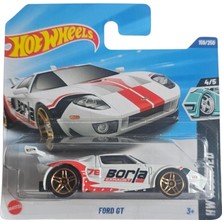 Mythriva Hot Wheels - Ford Gt - Hw Modified 4/5 - HYY92 - Short Card - Beyaz - Borla - Mattel 2025-1:64