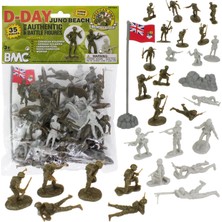 Mythriva Bmc Ww2 D-Day Juno Plajı Plastik Ordu Adamı - 35 Adet Kanada ve Alman Asker Figürleri