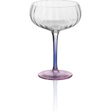 Die Grup The Mia Ayaklı Cam Dondurma Kasesi Mavi Pembe 280 ml