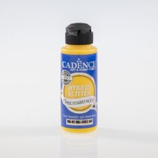 Mythriva Cadence Hybrid Glitter Multisurface Akrilik Boya, Güneş Sarı, 120 ml