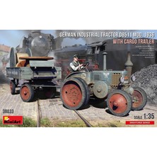 Die Grup Miniart 38033 1:35 Alman Endrüstriyel Traktör D8511. 1936 Model Taşıma Aracı ile Birlikte(1 Adet Figür)