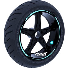 Die Grup Çınar Extreme Nane Yeşili 4 Parçalı Keskin Jant Şeridi Sticker