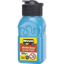 Mythriva Nova Color Akrilik Boya Şişe 100 cc Turkuaz NC-2025