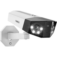Die Grup Reolink Ip Poe Camera 5mp With Dual-Lens, Color Night Vision, Two-Way Audio, IP66 Waterproof Cctv Camera Outdoor Supports Remote Access, Iki Yönlü Konuşma, Su Geçirmez, Reolink Duo 2 Poe
