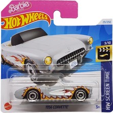 Mythriva Hot Wheels - 1956 Corvette - Hw Screen Time 3/10 - HTB37 - Short Card - Barbie The Movie - Mattel 2024